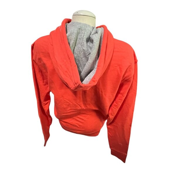 Champion PowerBlend Endless Comfort Long Sleeve Hoodie Sweatshirt Sz Small Orang - Picture 11 of 11